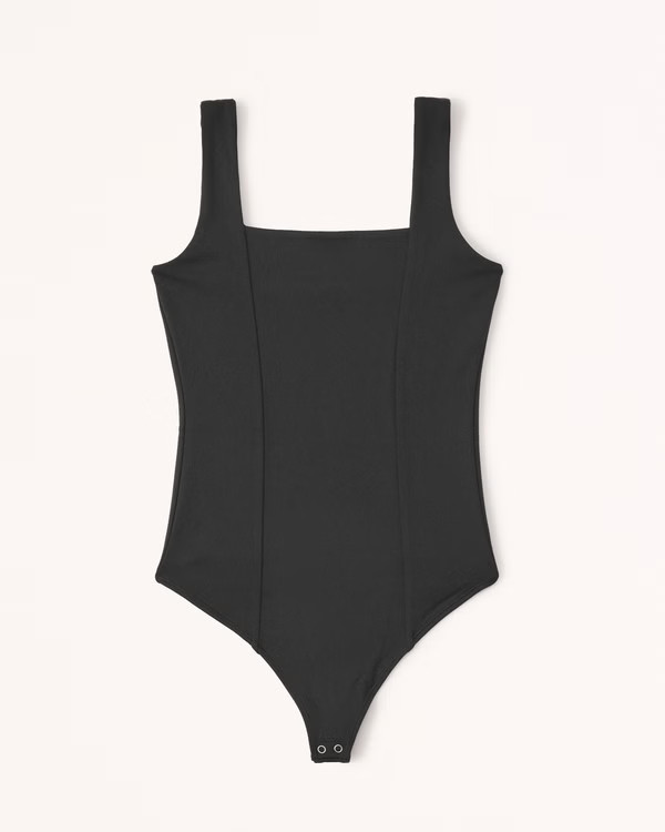 Seamed Squareneck Bodysuit | Abercrombie & Fitch (US)