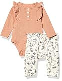 Jessica Simpson Girls' Baby and Toddler Layette Set, Café Crème, 6-9 Months | Amazon (US)