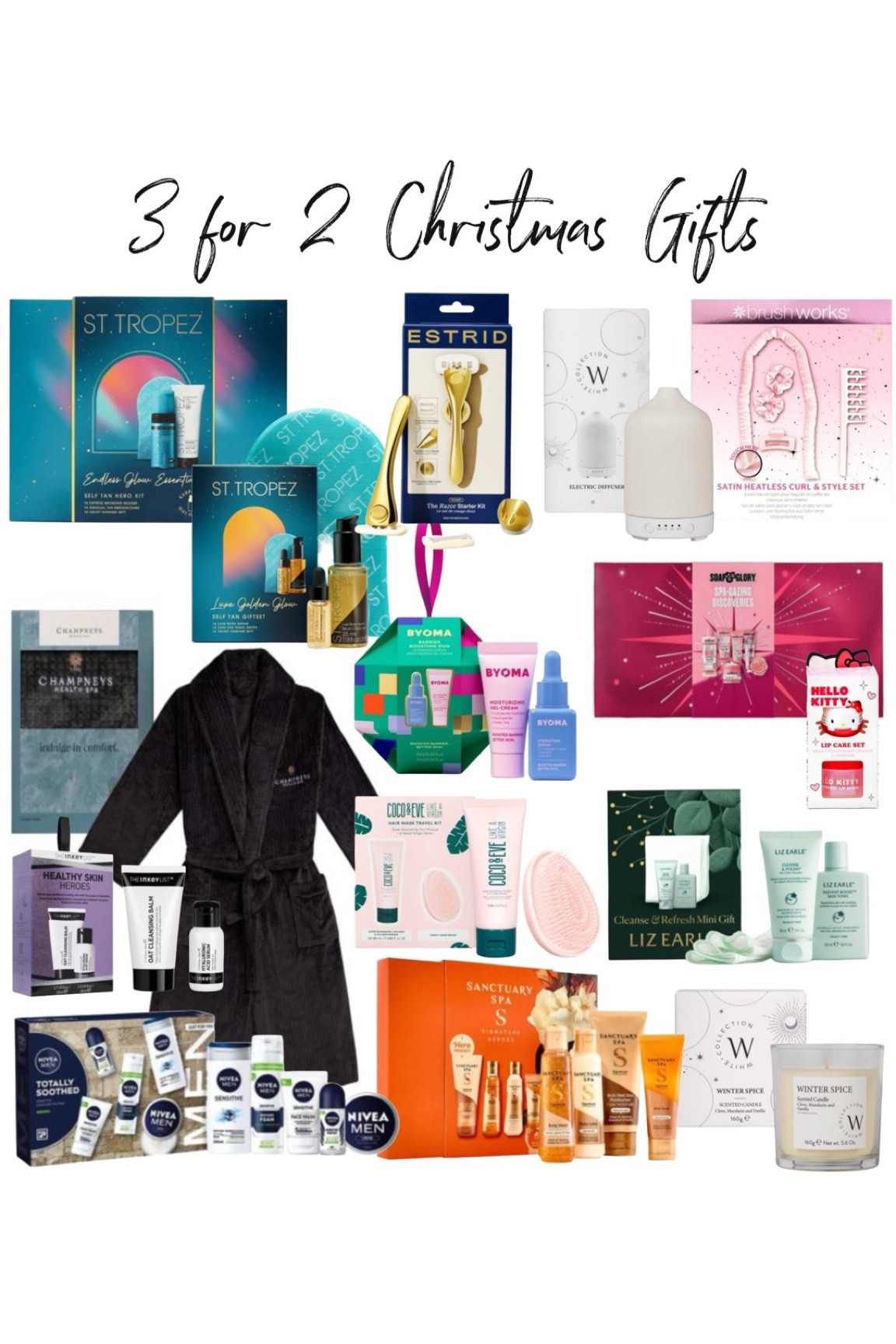 @bootsuk also have some really good gifting options in their 3 for 2 range! These are perfect for gifting on a budget & stocking fillers!
There's loads of good brands included too such as Sanctuary Spa, Byoma, Liz Earle, St. Tropez and Soap & Glory.

Ad @bootsuk #ltkxboots

#LTKgiftguide #LTKbeauty #LTKCyberWeek