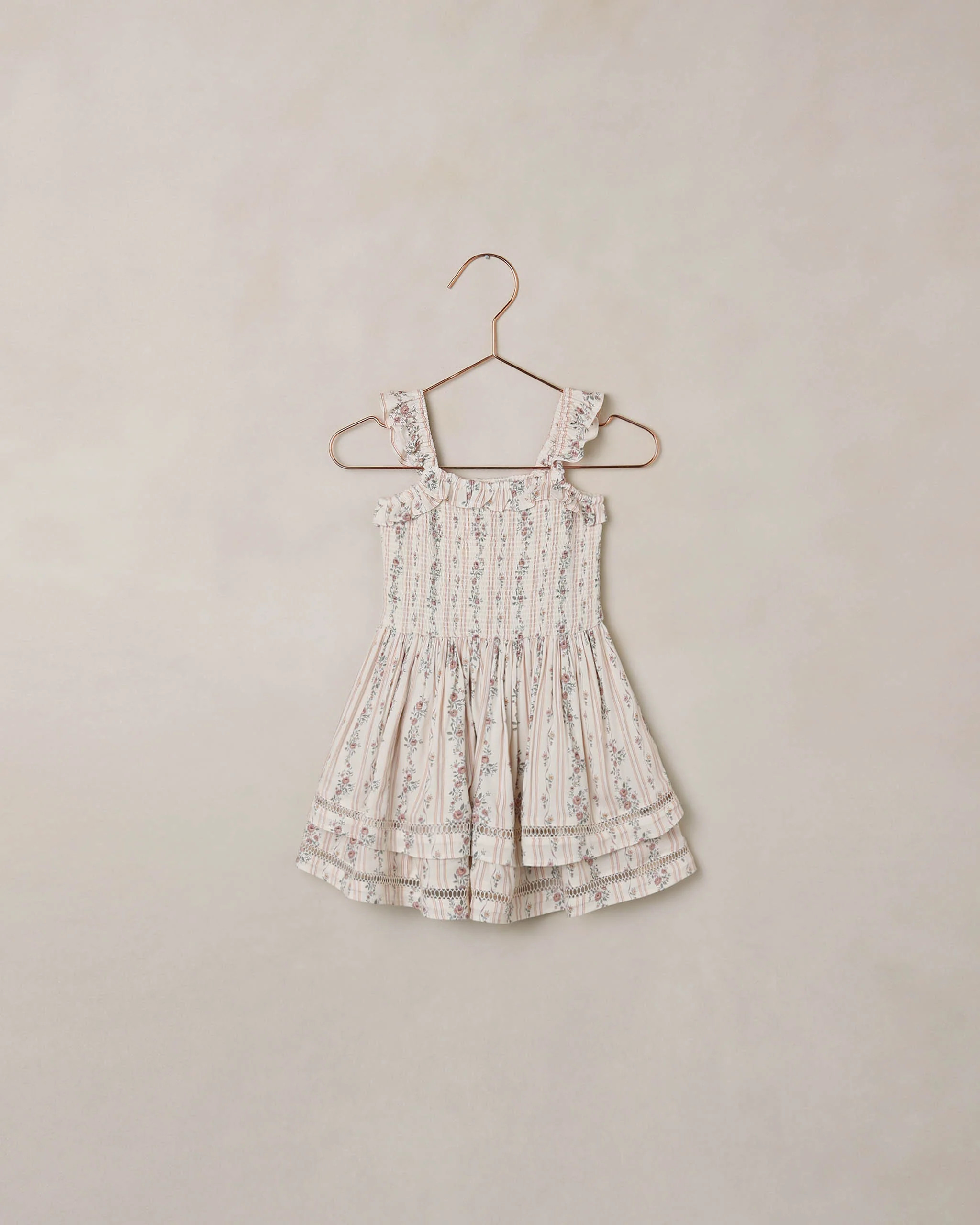 Birdie Dress Spring Floral Stripe | Rylee + Cru