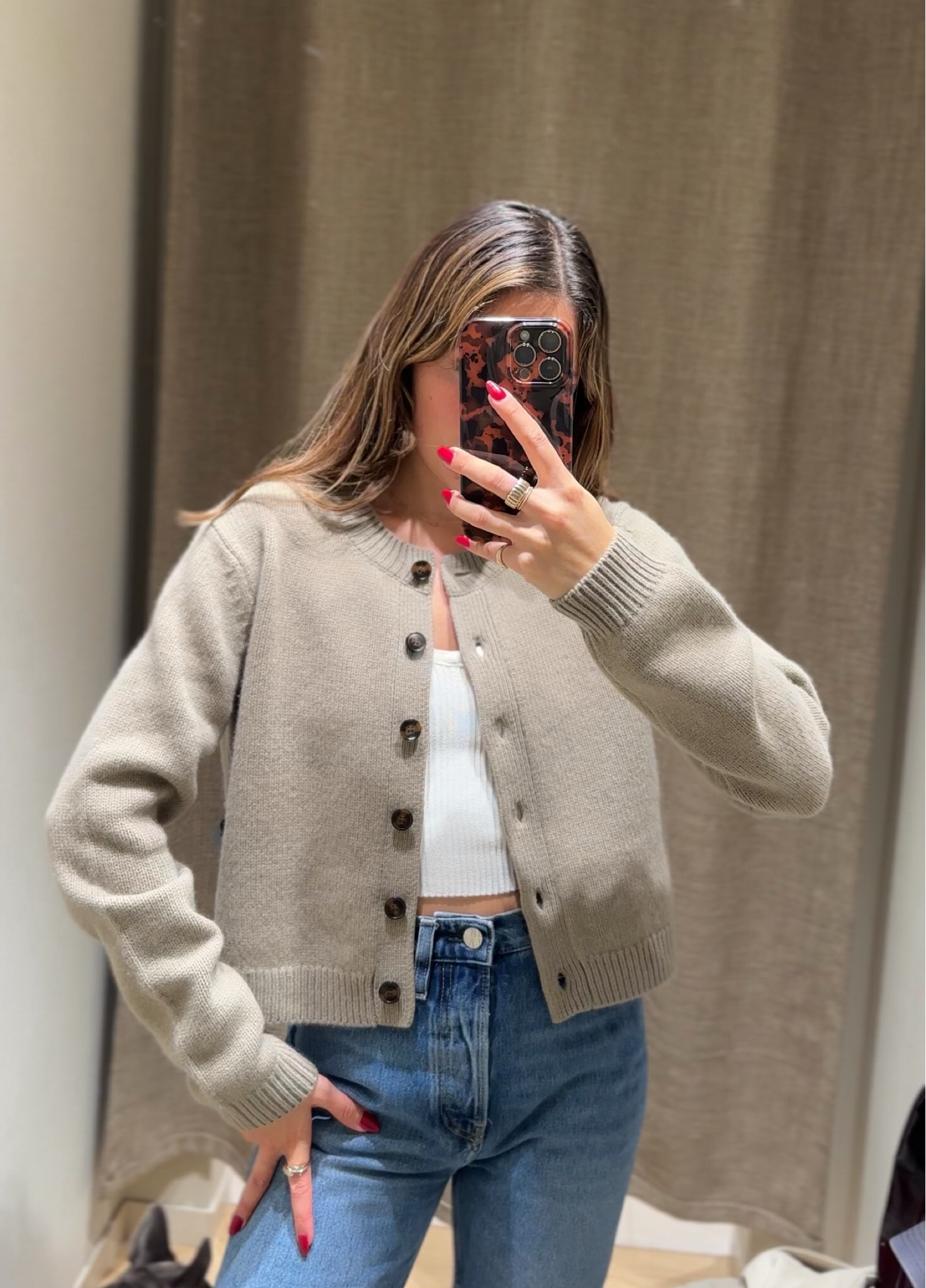 Perfect crop cardigan, beige cardigan, neutral knit, sweater with buttons, cozy knit 

#LTKworkwear #LTKautumn #LTKmodest