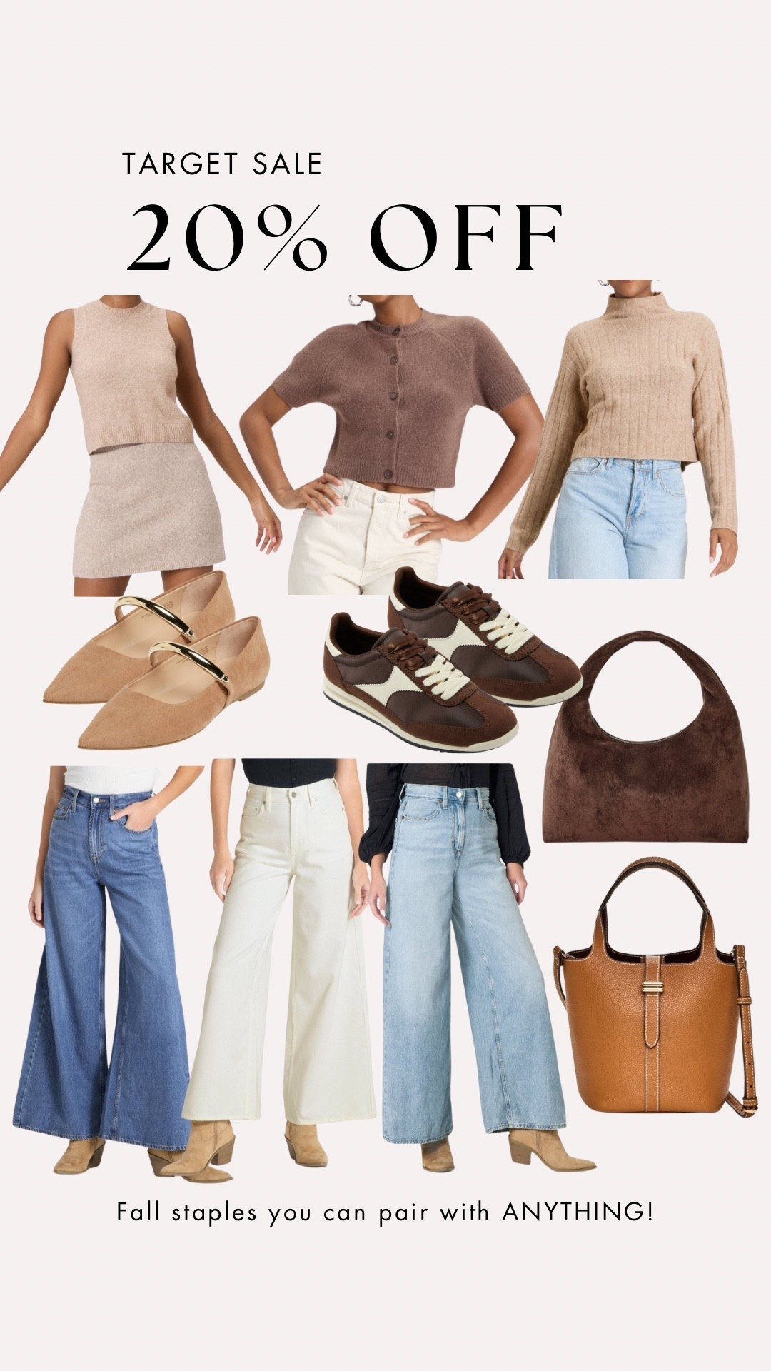The perfect fall staples at target right now!!!! All on sale 