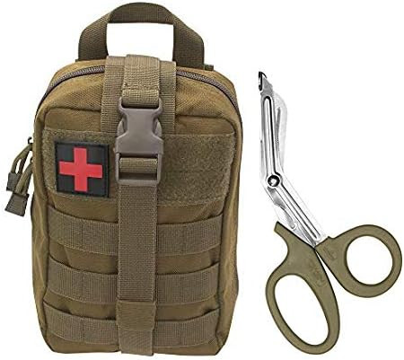 ASA TECHMED Tactical Molle Pouch/IFAK Pouch with Matching 7.5" Trauma Shears - Ideal for First Re... | Amazon (US)