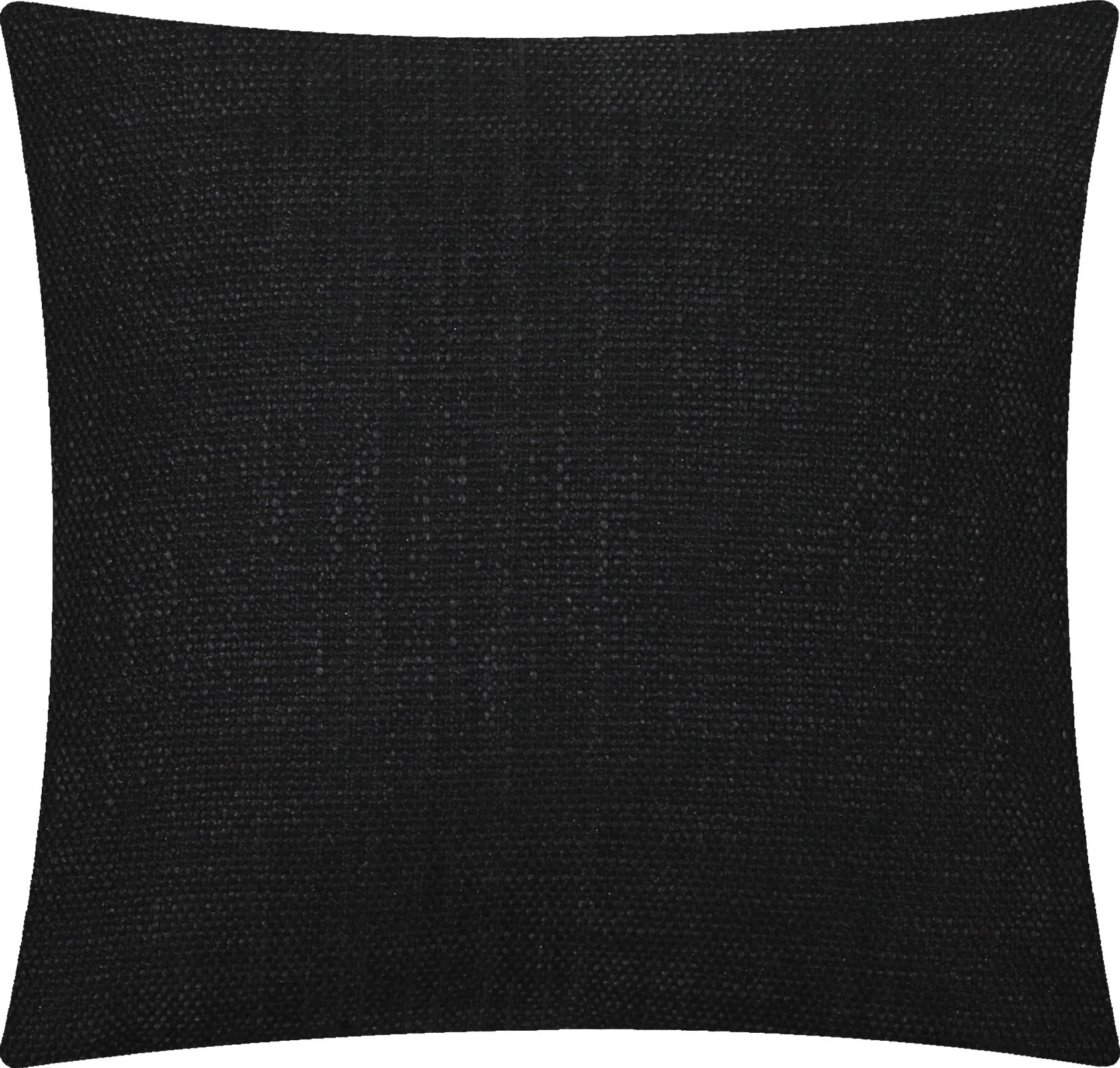 Mainstays Solid Texture Polyester Square Decorative Throw Pillow, 18" x 18", Black - Walmart.com | Walmart (US)