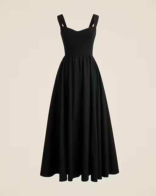 Sweetheart tank dress with poplin skirt | J. Crew US