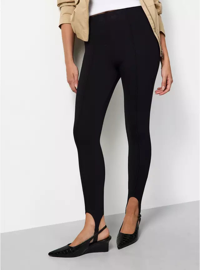 Buy Black Stirrup Ponte Leggings XXL | Leggings | Tu | Tu Clothing