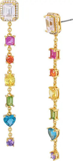 Rainbow CZ Linear Drop Earrings | Nordstrom