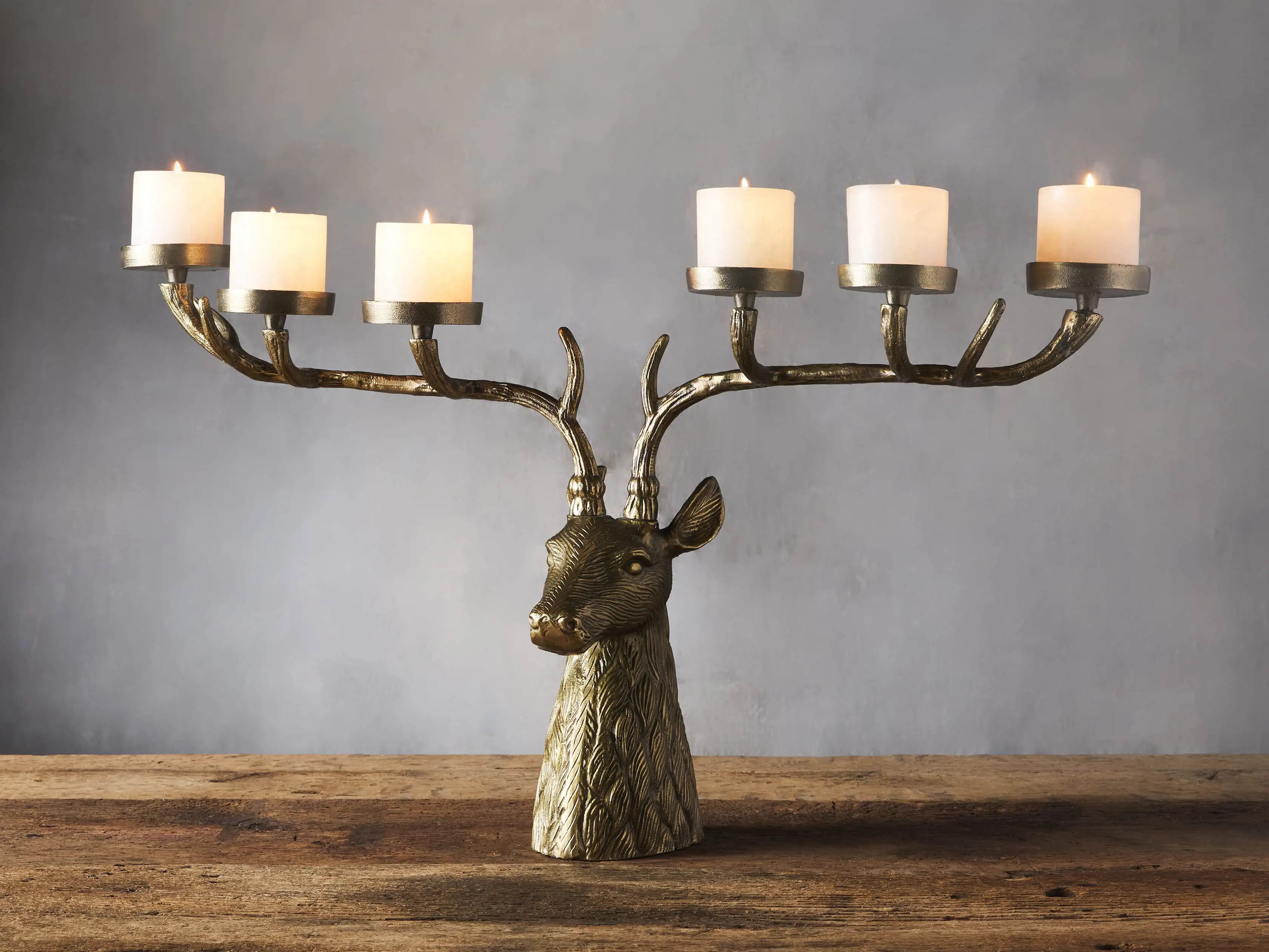 Stag Head Candle Holder | Arhaus