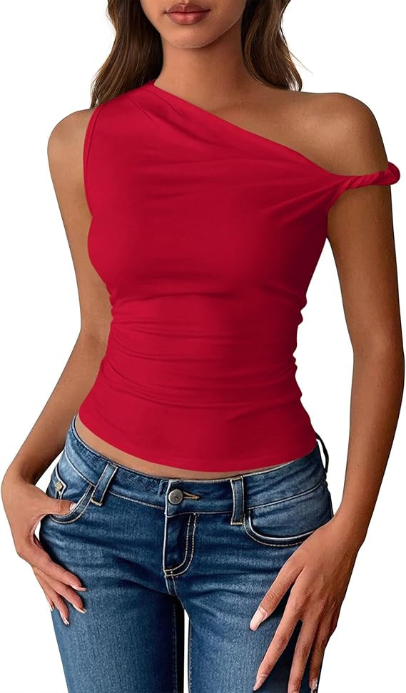 BTFBM Off The Shoulder Tops for Women 2026 Cute Summer Casual Sleeveless Slim Fit y2k Spring Outf... | Amazon (US)