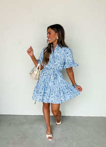 Ruffled Garden Short Sleeve Mini Dress | Ruthie Grace