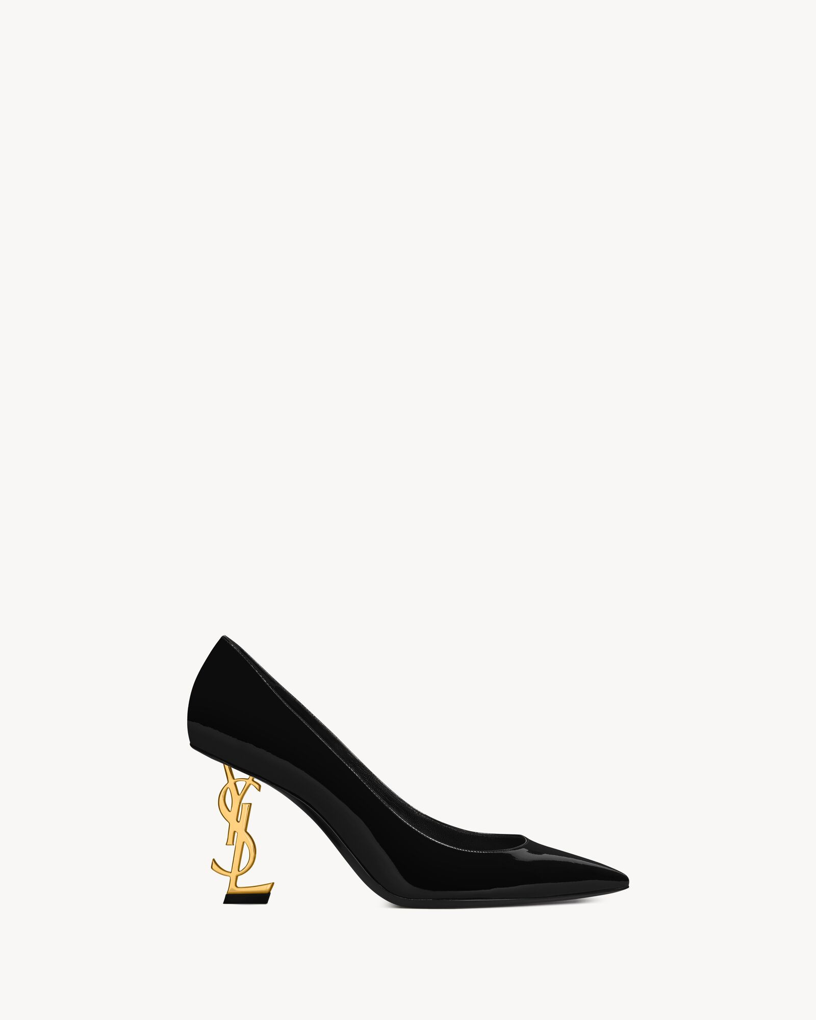 opyum pumps in patent leather with gold-tone heel | Saint Laurent Inc. (Global)