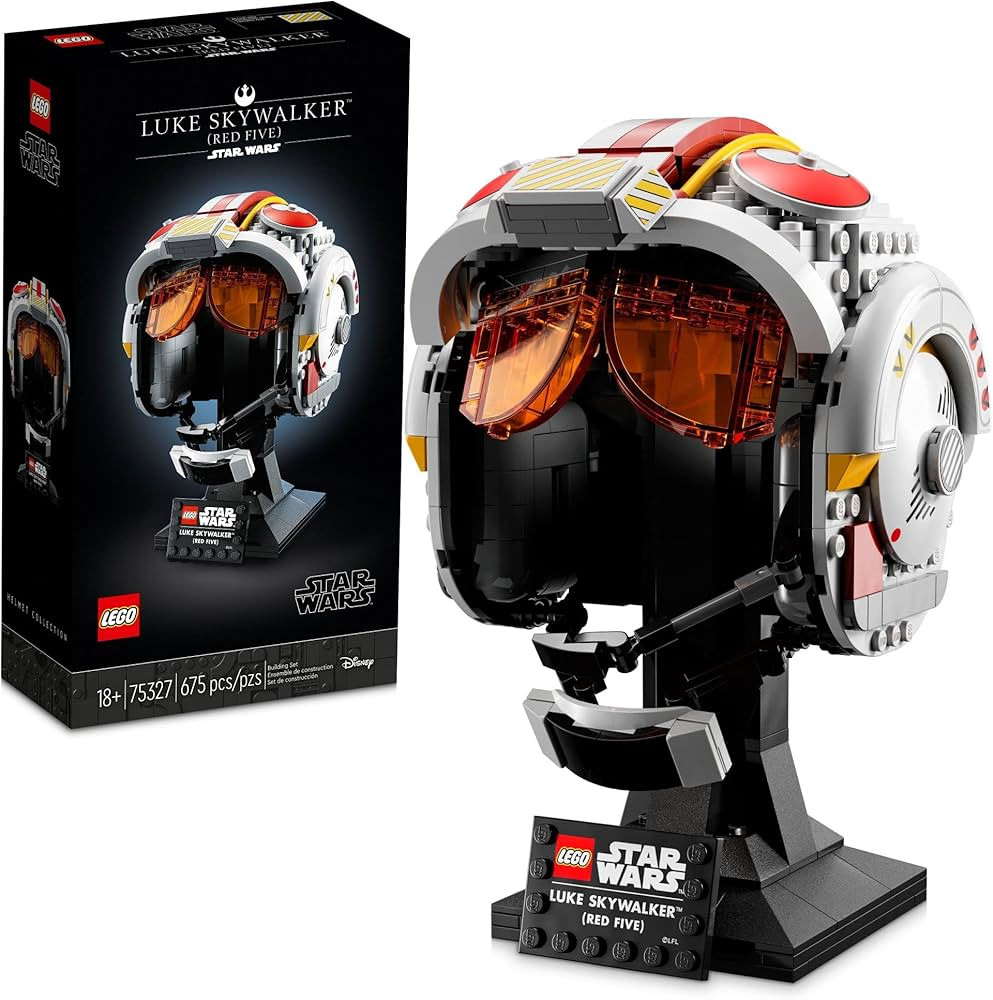 Amazon.com: LEGO Star Wars Luke Skywalker Red 5 Helmet for Adults 75327, Buildable Display Model,... | Amazon (US)