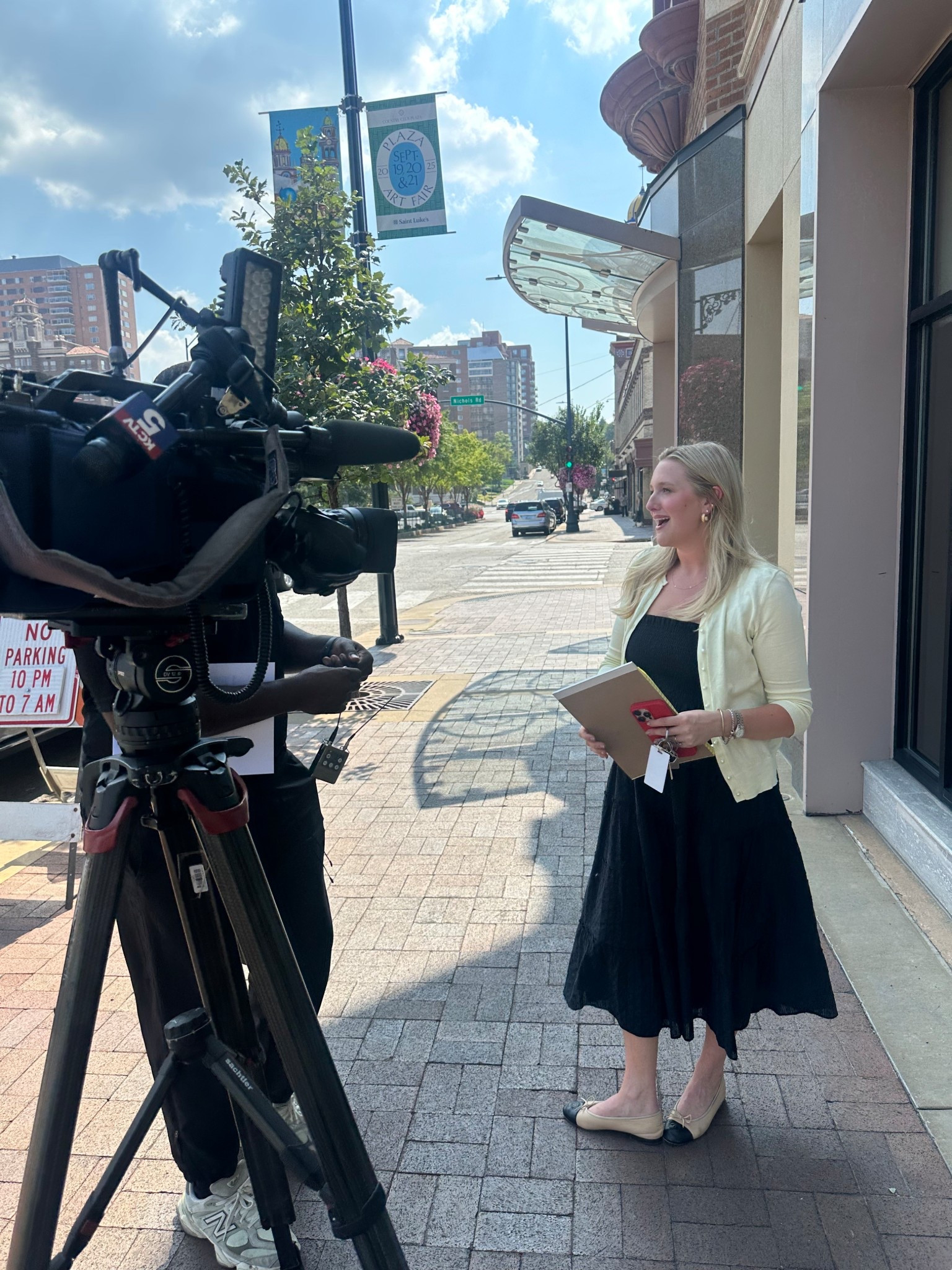 First Intv on the other side of the camera!!!