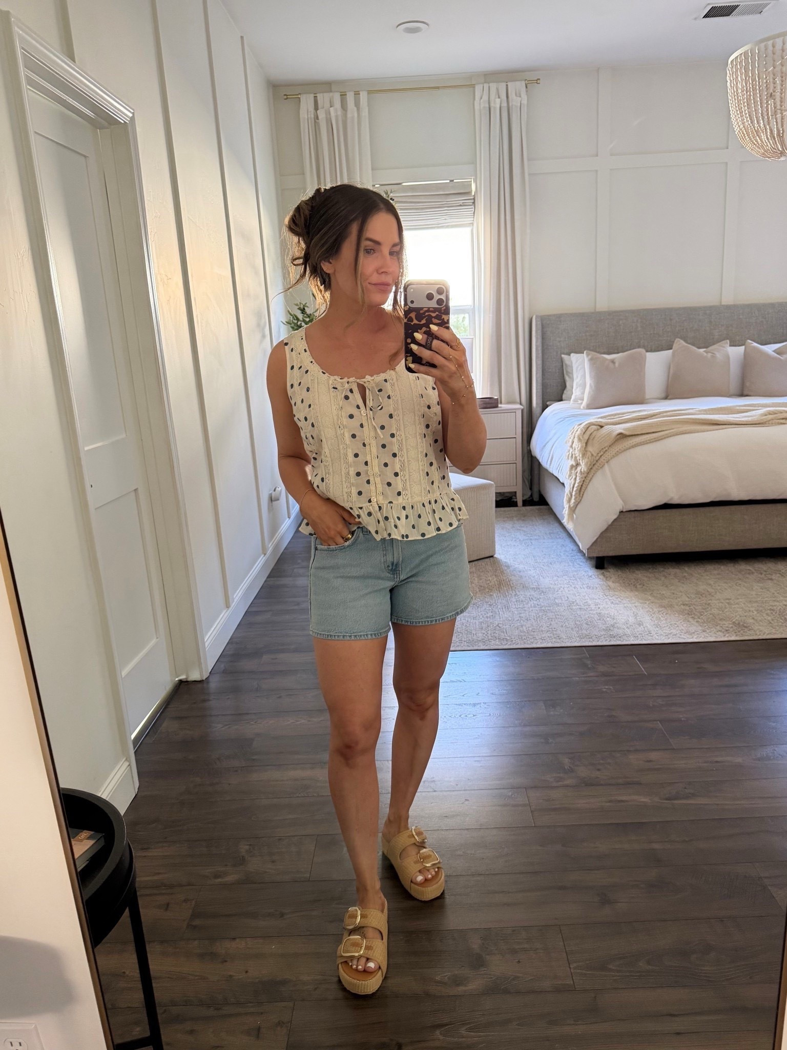 This polka dot top is so cute paired with denim shorts! I love these shorts from Abercrombie! 

Wearing size medium top & size 27 shorts 



#LTKootd #LTKmomlife #LTKdayinmylife