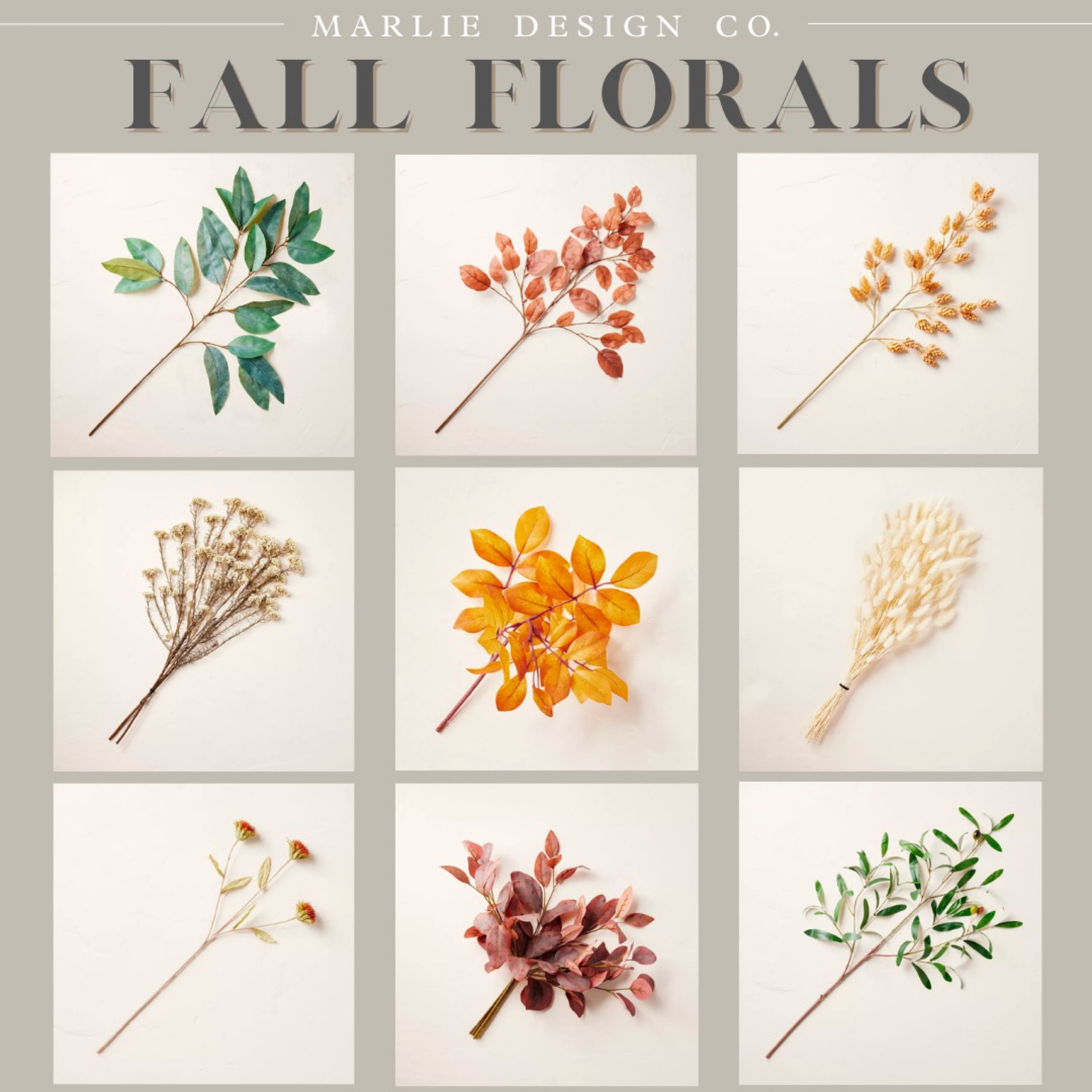 Fall Florals | faux florals | faux stems | artificial flowers | Target style | Target finds | Target | hearth and hand | ash leaf stem | eucalyptus stem | olive stem | rice flower stems | cornflower stem | bunny tail stem | beech leaf stem | hops flower stem | dried florals 

#LTKunder50 #LTKSeasonal #LTKhome
