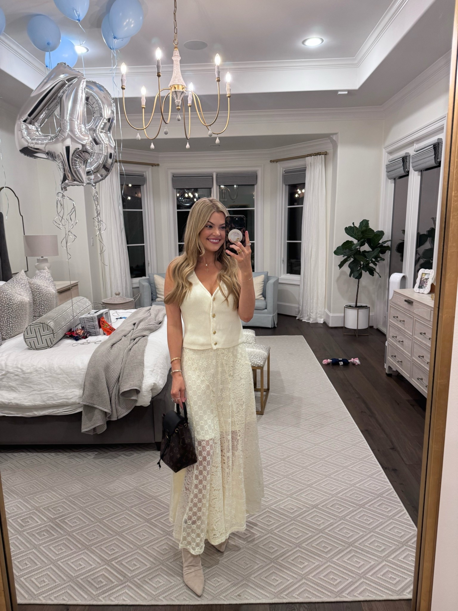 ootd for dinner with the fam 🤍

lace skirt, vici, date night, sweater tank, mom fit 

#LTKFindsUnder50 #LTKootd #LTKdayinmylife