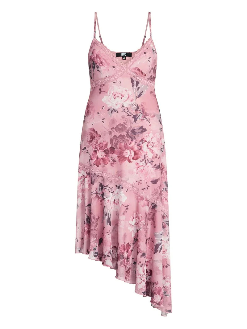 Madden NYC Women's Asymmetrical Midi Dress, Sizes XXS-XXL | Walmart (US)