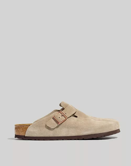Birkenstock® Boston Suede Soft Footbed Clogs | Madewell