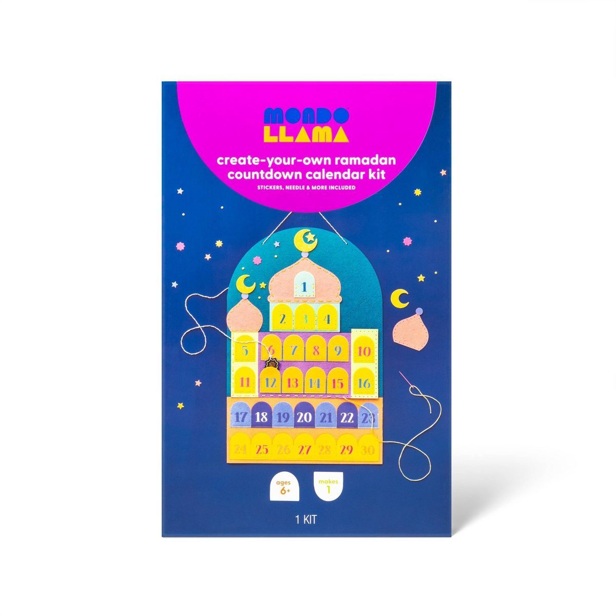 Ramadan Felt Countdown Calendar Kit - Mondo Llama™ | Target