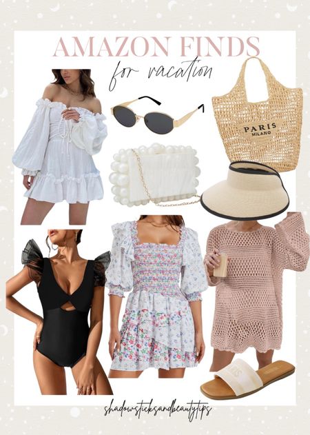 Amazon vacation style, Amazon vacation dresses, Amazon swimsuit, Amazon beach accessories 

#LTKtravel #LTKswim #LTKstyletip