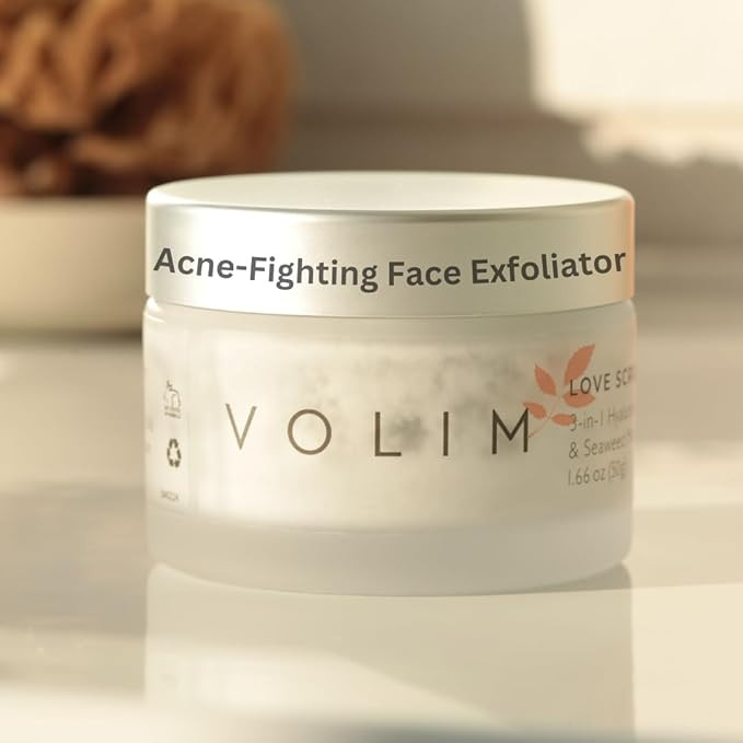 Love Scrub with Hyaluronic Acid Natural Face Exfoliator for Wrinkles, Acne, Fine Lines, Blackhead... | Amazon (US)
