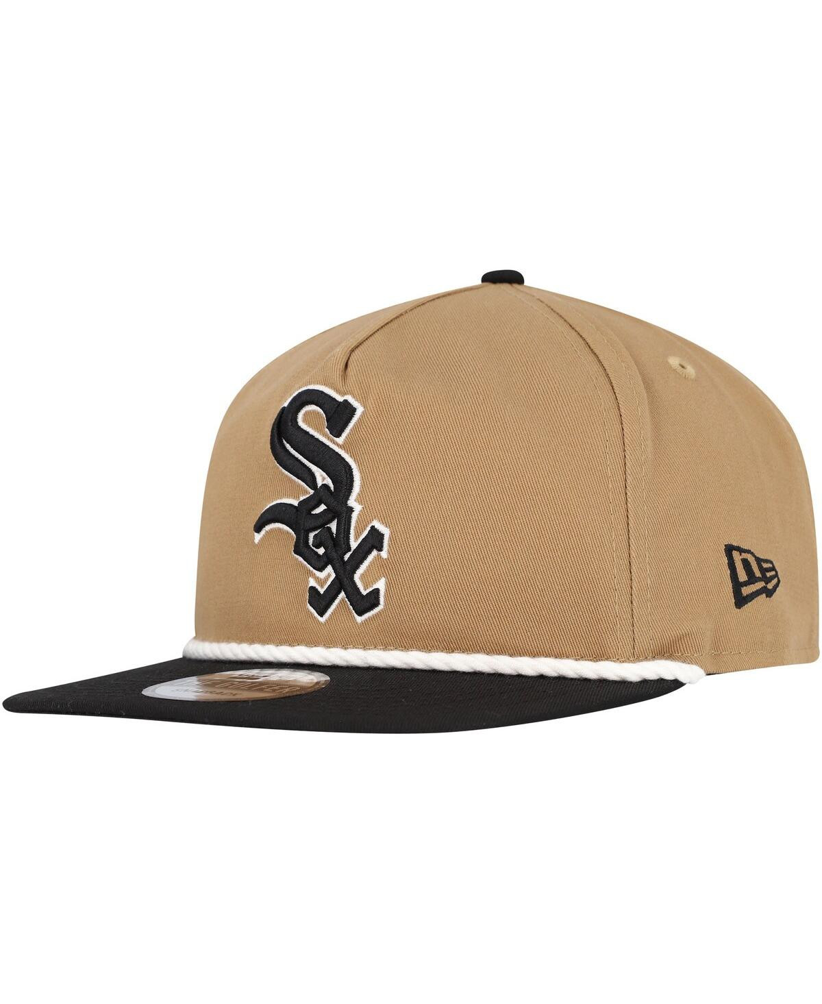 New Era Men's Khaki/Black Chicago White Sox Golfer Snapback Hat - Khaki, Black | Macy's