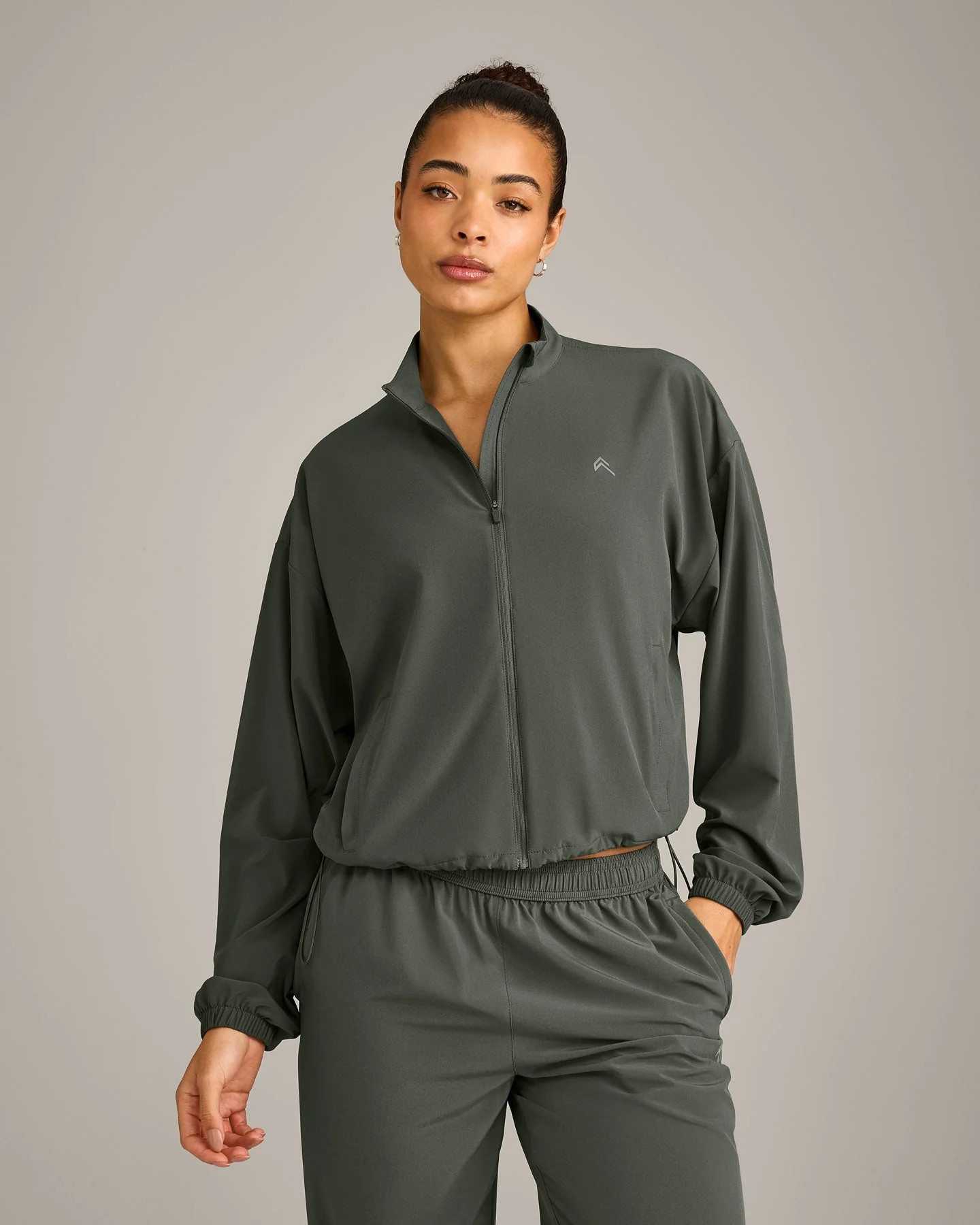 AirMove™ Jacket with Reflective Logo 
 Dark Khaki | Oner Active (UK / US)