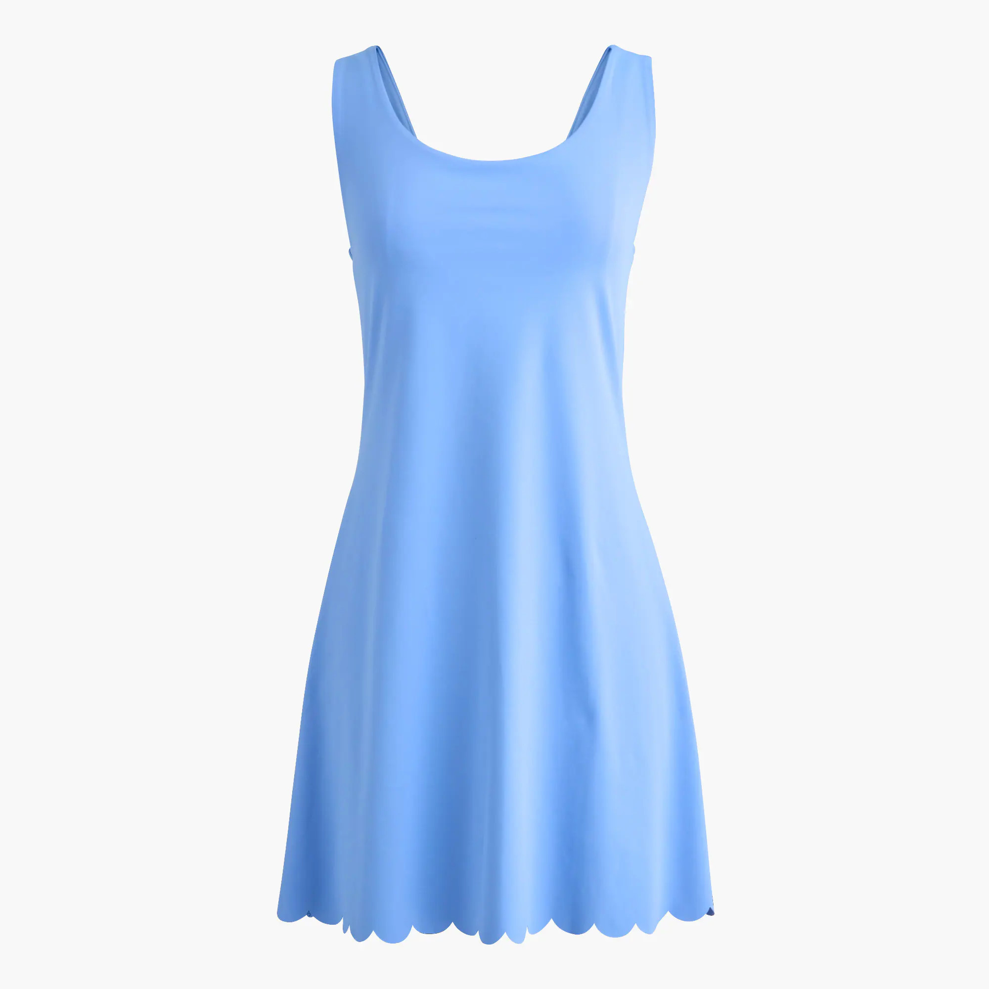 Scallop-trim active dress | J.Crew Factory