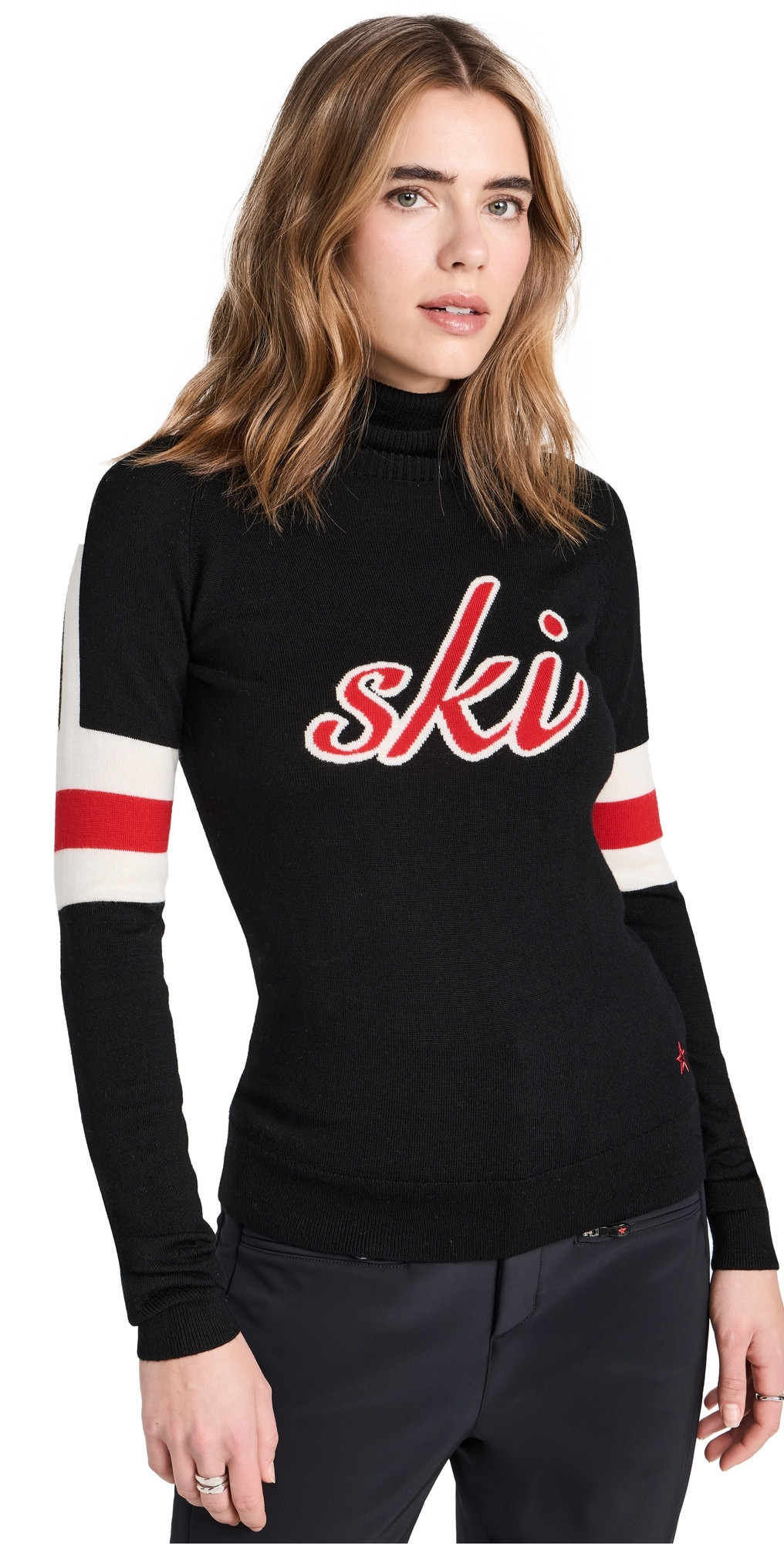 Perfect Moment Neve Wool Sweater Black L | Shopbop