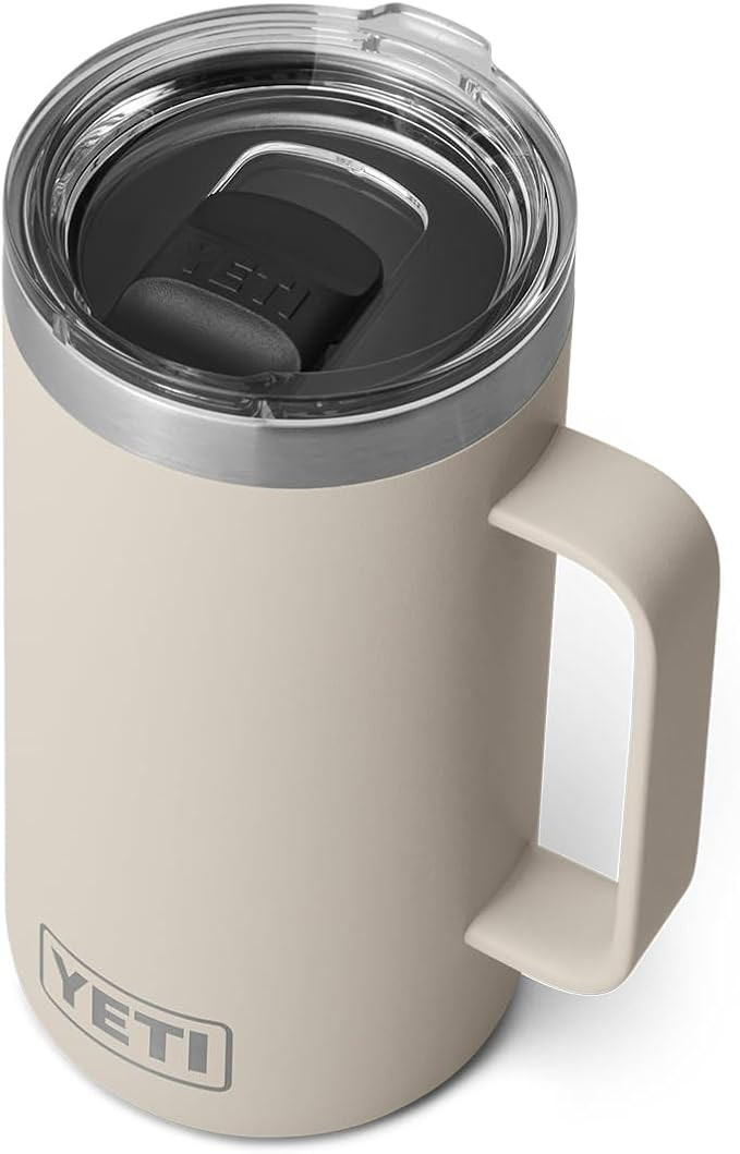 YETI Rambler 24 oz Mug, Vacuum Insulated, Stainless Steel with MagSlider Lid, Cape Taupe | Amazon (US)