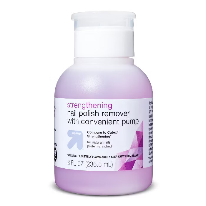Strengthening Nail Polish Remover with Pump - 8 fl oz - Up&Up™ | Target