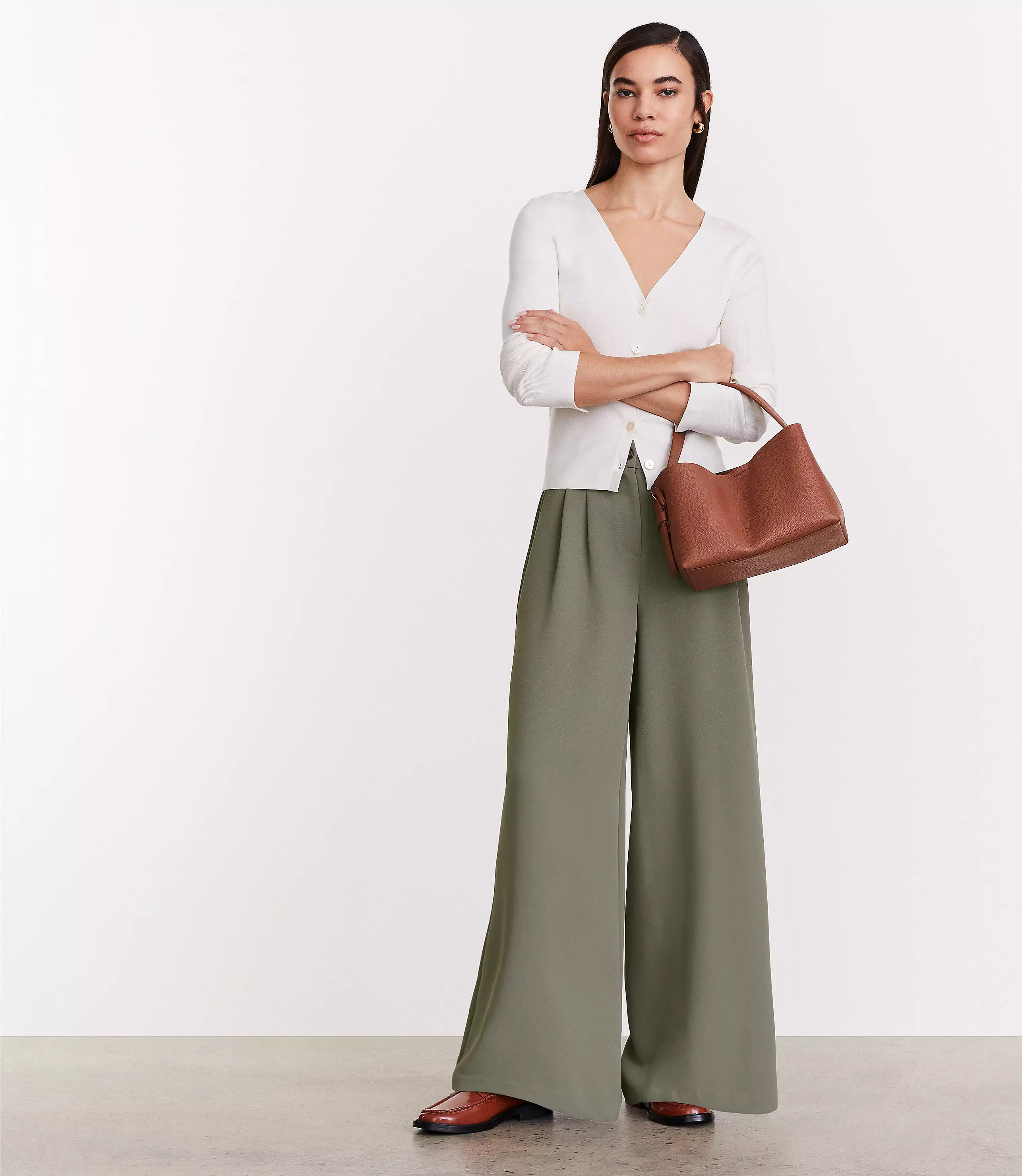 LOFT Versa V-Neck Cardigan Top | LOFT