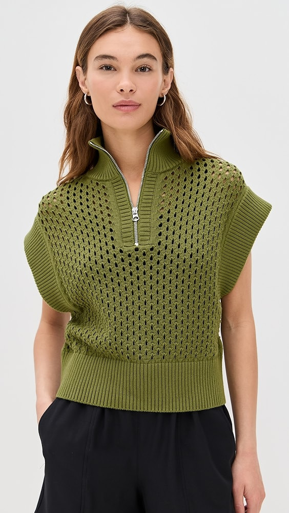 Varley Gaines Half Zip Knit Sweater | Shopbop | Shopbop