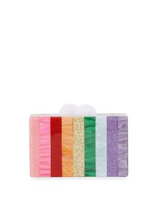 Girls' Rainbow Stripe Box Clutch Bag | Bergdorf Goodman