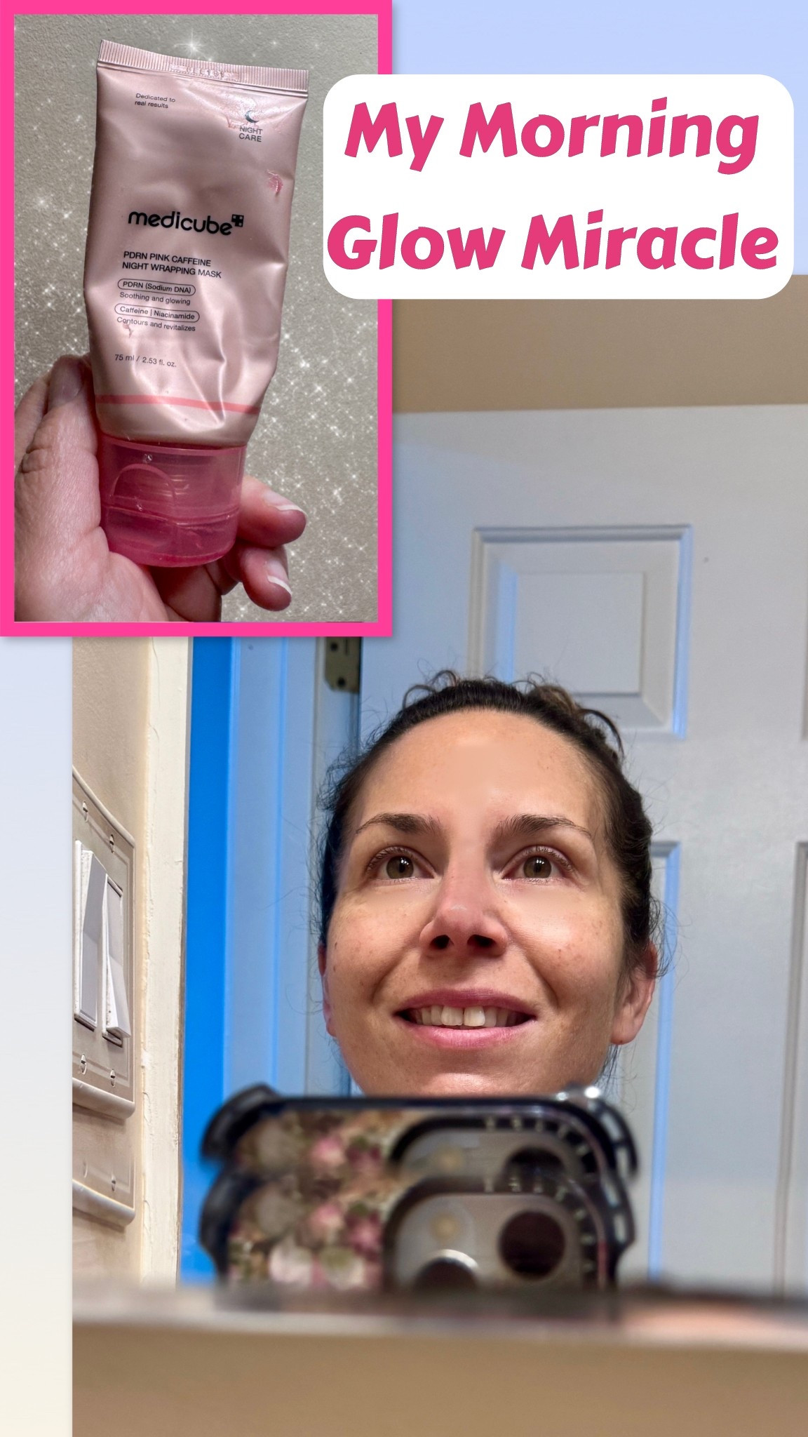 At under $20, you can’t afford it not to have this product in your arsenal!

If you’re feeling tired, simply bother this on your face before bed… Wake up and peel it off….

And you’ll uncover refreshed, glowing skin in the morning!

Medicube PDRN Pink Caffeine Night Wrapping Mask peels off the years! 

It contains the following miracle workers:

⭐️Ceramide NP for skin barrier + hydration
⭐️Collagen Extract for elasticity + a youthful complexion
⭐️Adenosine for reducing fine lines through skin renewal

One tube last months! Try it out… You will not be disappointed!



#LTKBeauty #LTKselfcare #LTKmomlife