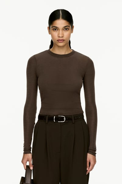 Long-Sleeved Merino Top | Arket UK