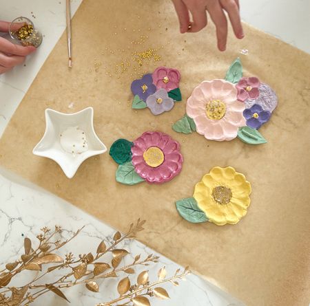 Mother’s Day - Her Favorite Flower pressed into air dry clay (MADE by Kids) and then painted. 

#LTKGiftGuide #LTKkids #LTKSeasonal