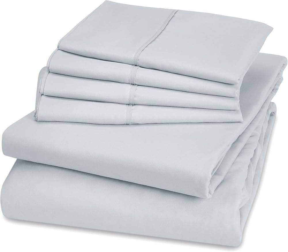 Danjor Linens King Size Sheets Set - 6 Piece Set Including 4 Pillowcases - Deep Pockets - Breathable | Amazon (US)