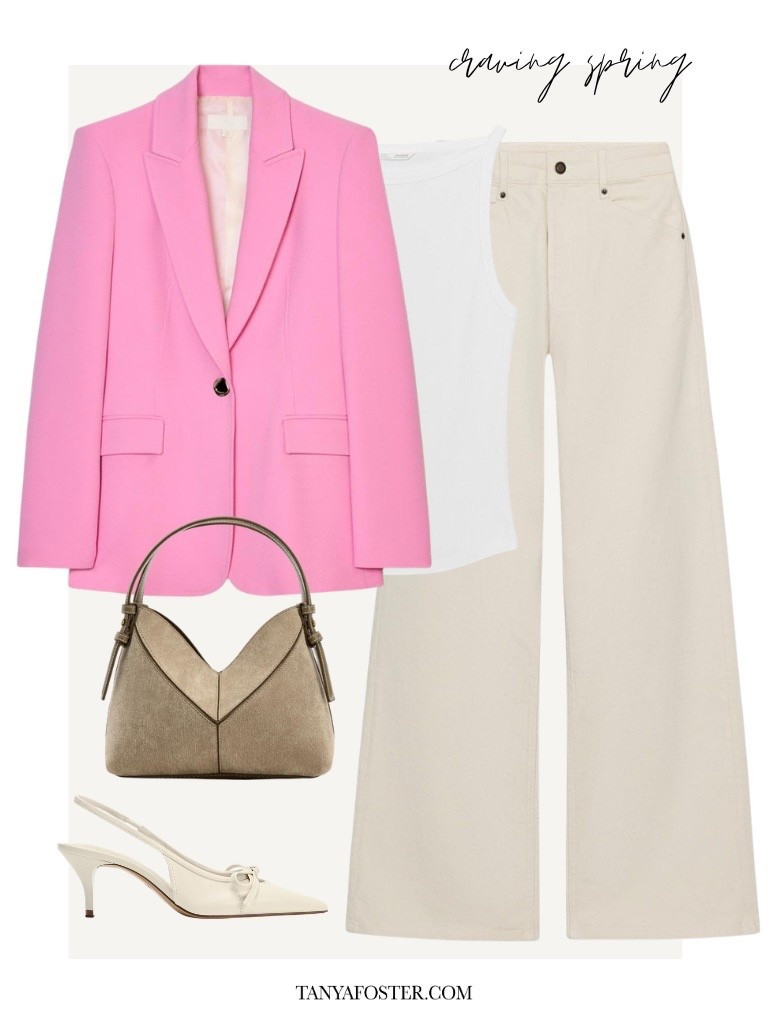 Love this fun pop of pink for spring. @Zara 

#LTKSeasonal #LTKWorkwear #LTKootd