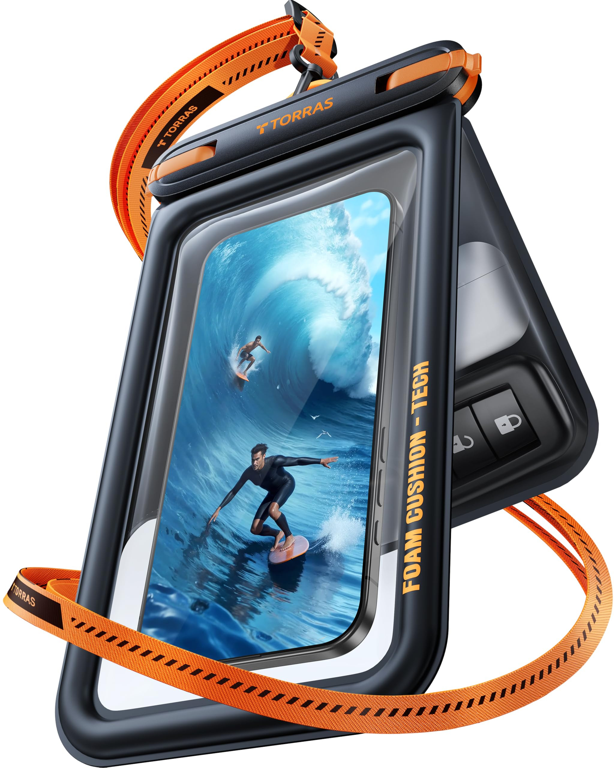 TORRAS IP68 Waterproof Phone Pouch Double Space, Floating Waterproof Phone Case with Lanyard for ... | Amazon (US)
