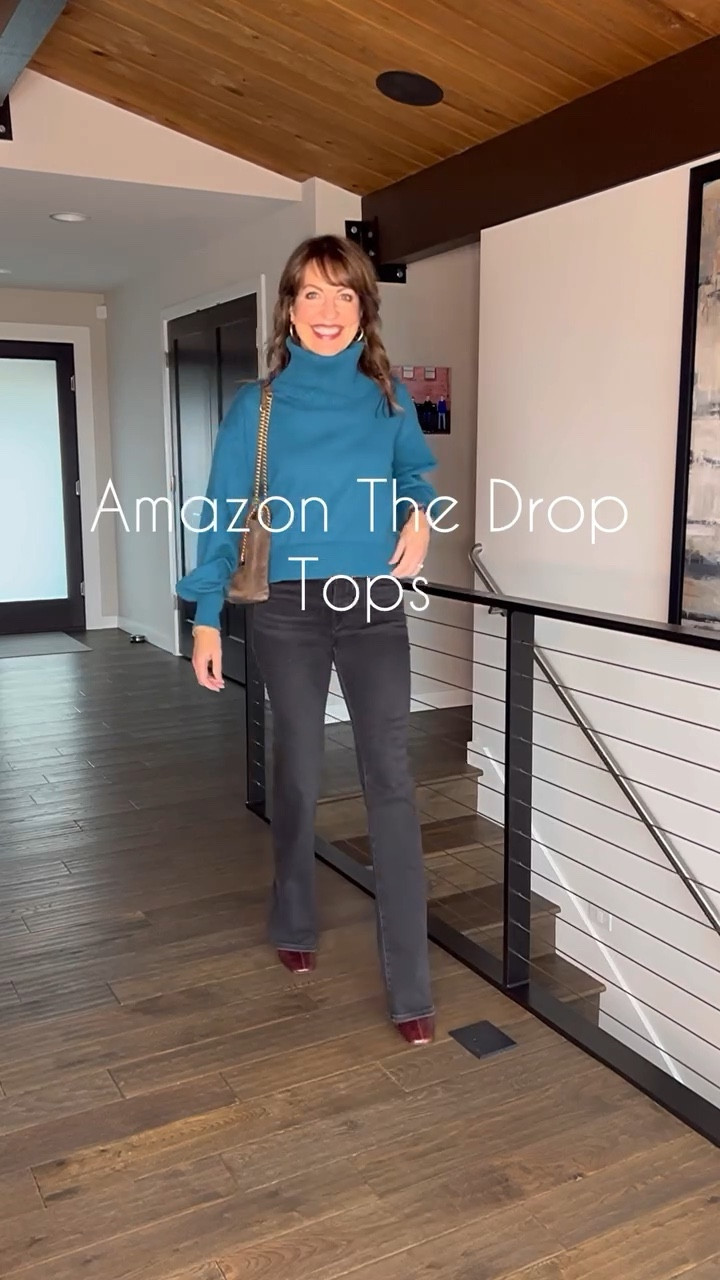 Found the cutest & coziest tops for that post-Christmas steal we’re all looking for!👏🏼❤️ Is it slim pickings at your mall like it is at ours?😜 Way more fun to shop @amazonthedrop —these tops are both available in several colors and only $35!🎉
•
Krista loved this boxy turtleneck sweater so much she bought it twice! It has a cute side button detail and is super soft!🥰 My half-zip sweatshirt is sporty & so cozy—the slight crop hits just right👌🏼 Love that it’s a dead ringer for a higher priced sweatshirt, but at a fraction of the price!!😁 You can shop our entire outfits by following “lastseenwearing” on the @shop.LTK app OR click on link in bio to shop on our lastseenwearing.com website! Links in stories too!🛍️

Amazon finds, Amazon the drop, winter outfit, sale sweater, black jeans, vuori leggings, wide leg jeans, Evereve, lug sole loafers 

#LTKFind #LTKsalealert #LTKunder50