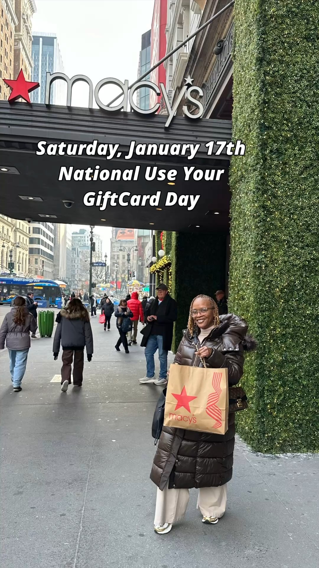 Did you get a Macy’s gift card for the holidays? Saturday, January 17th is National Use Your GiftCard Day— the perfect time to shop and stretch your Macy’s gift card during one of the best savings periods of the year. For special offers at Macy’s, visit www.macys.com 
or shop my storefront. (#sponsored)

#LTKvlog #LTKootd #LTKdayinmylife