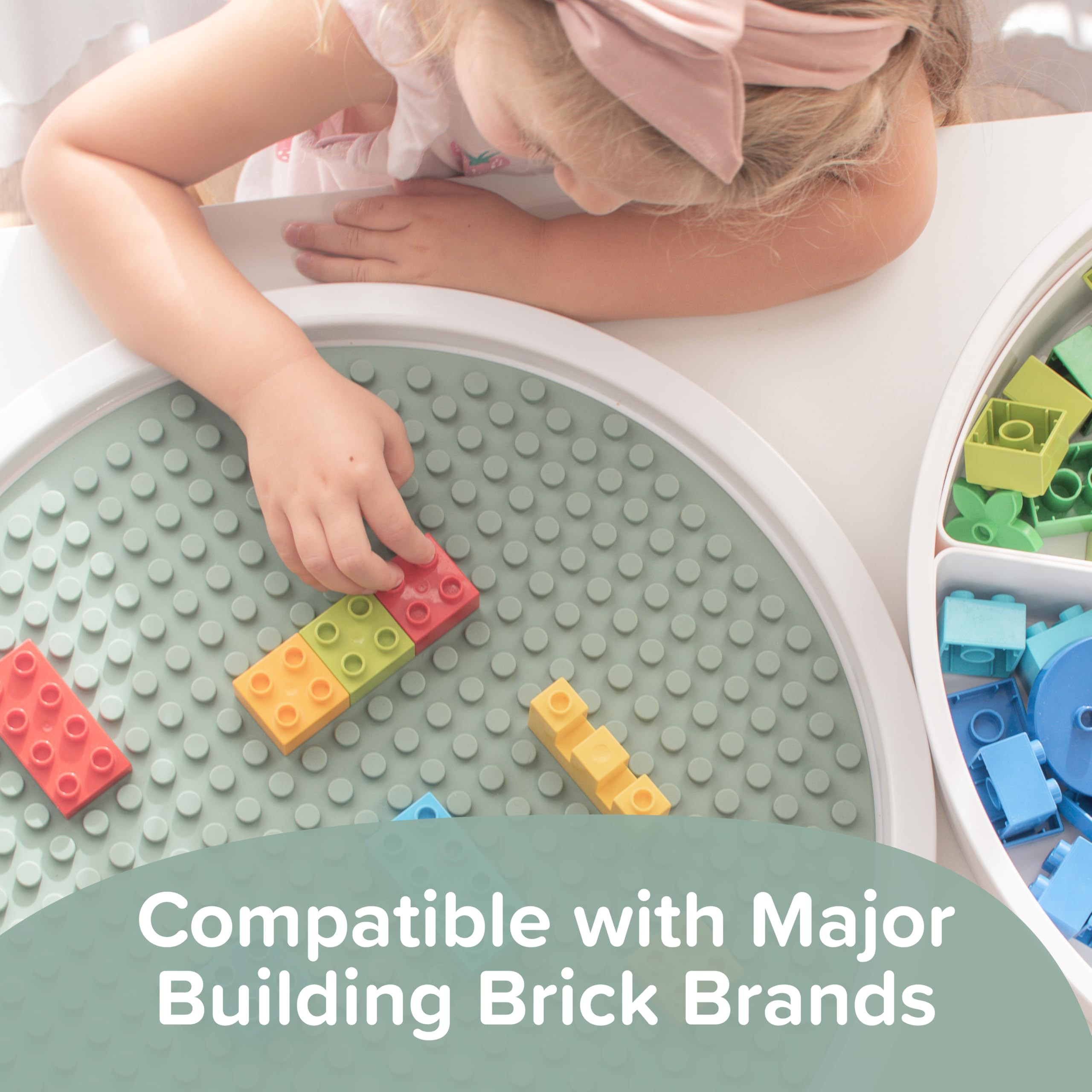 Inspire My Play - Silicone Building Blocks Baseplate - Compatible with All Major Building Block B... | Amazon (US)