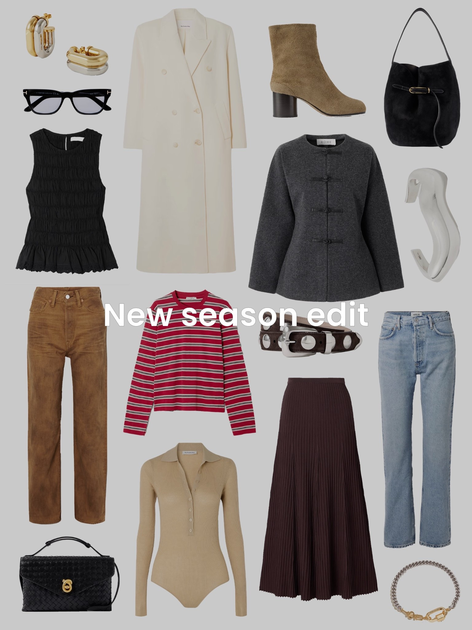 New season, new in 🤍
Pieces to take you through the season & beyond! 

Accessories, sunglasses, earrings, jewellery, luxury, designer, maxi coat, overcoat, top, flattering, workwear, smart casual, jeans, bag, cross body, bodysuit, pleated skirt, jacket, minimal, chic, suede, black bag, suede boots, studded belt? Brown, red, striped long sleeve t-shirt

#LTKFashionMonth #LTKautumn #LTKstyletip