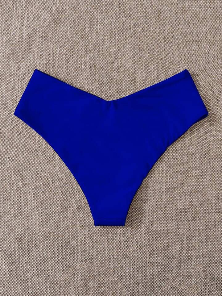 SHEIN Swim Summer Beach Plain Bikini Panty | SHEIN