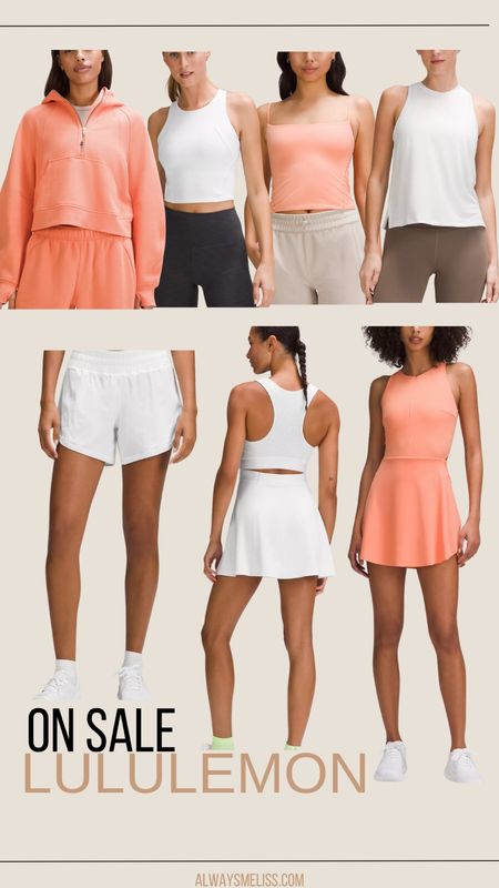 Lululemon we made too much sale has so many great finds!! Loving this coral color for spring and summer. Dresses are super cute. Cozy pull over caught my eye!

Lululemon 
Athletic Looks
Workout Outfits

#LTKfitness #LTKsalealert #LTKstyletip
