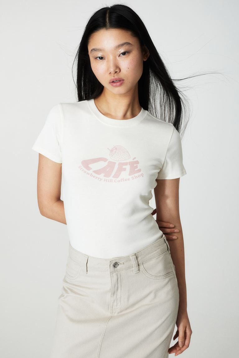 Fitted Cotton Top | H&M (US + CA)