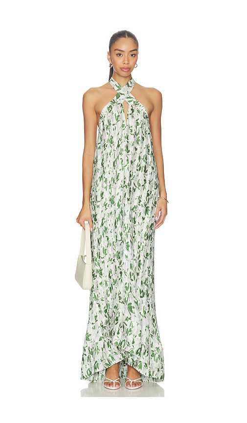 Verandah vestido dress en color verde, blanco talla M | Revolve Clothing (Global)