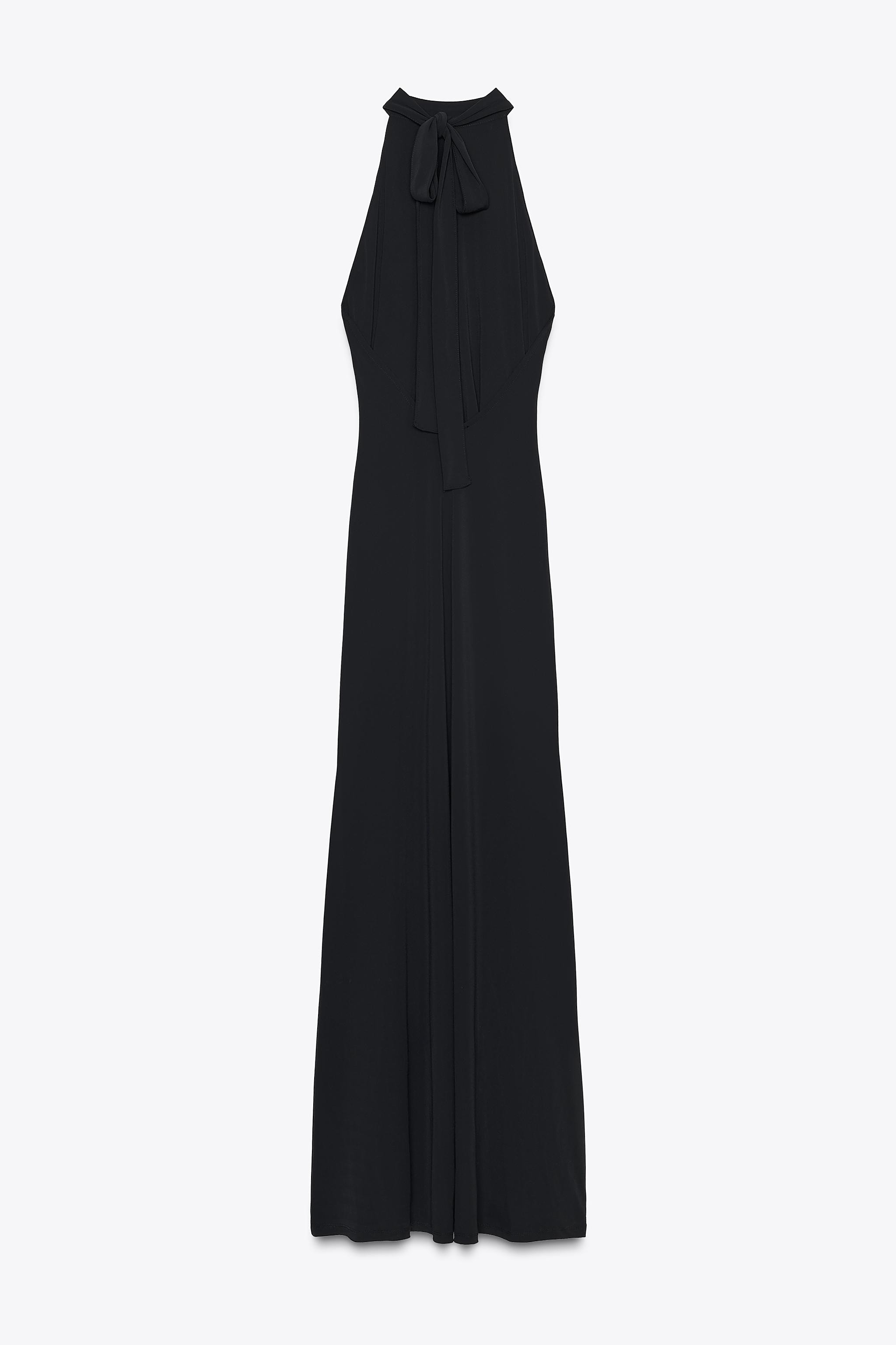 HALTER OPEN-BACK MAXI DRESS | Zara US