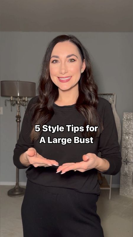 Sharing 5 style tips for a large bust! I find most people don’t even recognize how large my bust is until I’m wearing a swimsuit or something more form fitting since I generally like to find ways to minimize my bust. I’m hopeful one day to get a reduction; however, in the meantime I’ll keep searching for all the tips. As a disclaimer, if you like to show them off then you do. Also, sometimes I wear clothing that’s not the most flattering for a large bust because I love it so keep wearing what you love 😉 These tips are just meant to help if you are looking for ways to minimize your bust or wear clothing more flattering for your figure. If you have any other tips feel free to share them below ⬇️ 

STYLE TIPS
1. Wear darker color vs lighter color tops. 
2. Avoid large embellishments like ruffle sleeves and opt for more minimal details.
3. It’s generally advised to avoid tighter fitting turtlenecks & striped tops; however, if you still want to wear both I’d suggest pairing a cardigan or blazer overtop.
4. Avoid long necklaces and opt for more dainty jewelry or one that sits closer to the collarbone.
5. Cinch in your waist as much as possible so you don’t get lost in clothing. 


#styletips #whattowear #styletipsforwomen #fashionhacks #stylingtips 

#LTKVideo #LTKstyletip #LTKworkwear